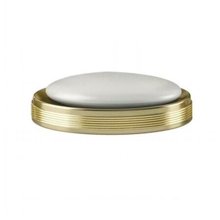 NUSTEEL Jewel Gold Finish Soap Dish JW3H